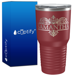 Personalized Vestige Design Engraved on 30oz Tumbler
