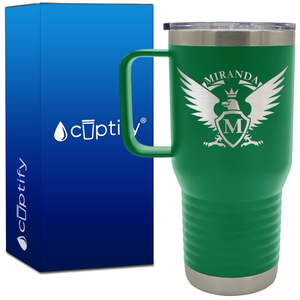 Personalized Eagle 20oz Travel Mug