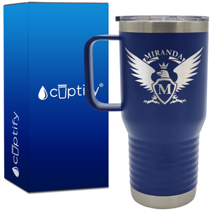 Personalized Eagle 20oz Travel Mug