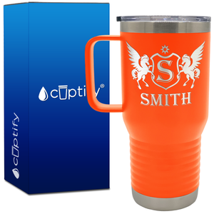 Personalized Pegasus 20oz Travel Mug