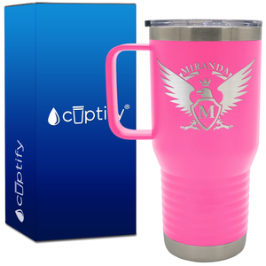 Personalized Eagle 20oz Travel Mug