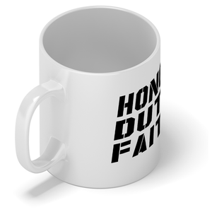 Honor Duty Faith 11 oz 11oz Ceramic Coffee Mug
