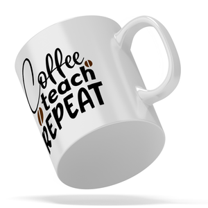 Coffee Teach Repeat 11oz Ceramic Coffee Mug