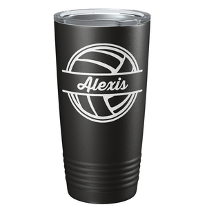 Personalized Volleyball on Stainless Steel Volleyball Tumbler