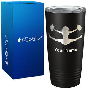 Personalized Cheerleader Flyer on 20oz Tumbler