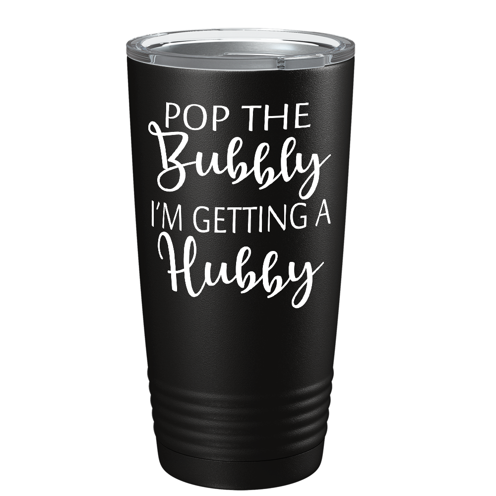 Pop the Bubbly on Stainless Steel Wedding Tumbler