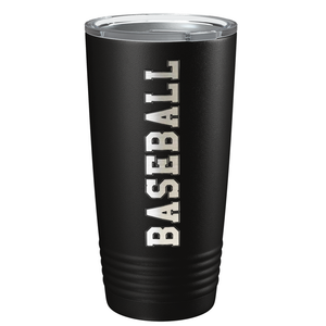 Baseball Laser Engraved on Stainless Steel Baseball Tumbler