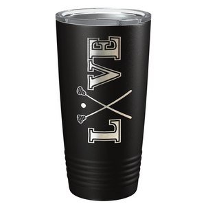 Lacrosse Love Laser Engraved on Stainless Steel Lacrosse Tumbler