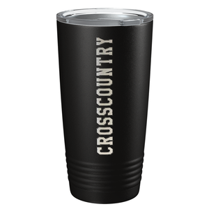 Cross Country Laser Engraved on Stainless Steel Cross Country Tumbler