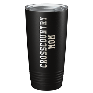 Cross Country Mom Laser Engraved on Stainless Steel Cross Country Tumbler
