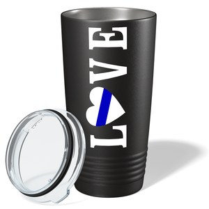 Police Love 20oz Black Tumbler