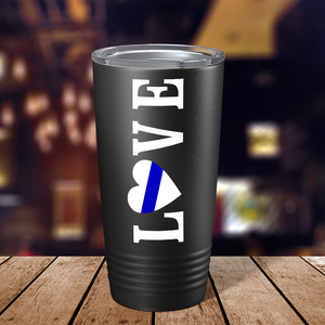 Police Love 20oz Black Tumbler