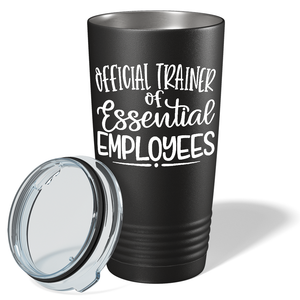 Official Trainer Essential Employee OTB on Black Essential Workers 20oz Tumbler