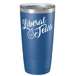 Liberal Tears Crying on Blue 20 oz Stainless Steel Tumbler