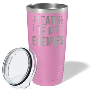 Tears of my Enemies on Blush 20 oz Stainless Steel Ringneck Tumbler