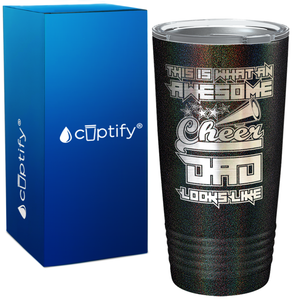 This is what an Awesome Cheer Dad Looks Like on 20oz Tumbler