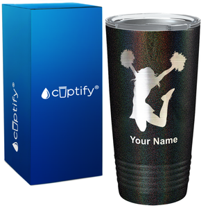Personalized Cheerleader on 20oz Tumbler