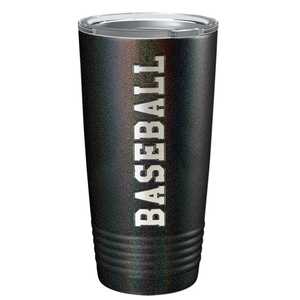 Baseball Laser Engraved on Stainless Steel Baseball Tumbler