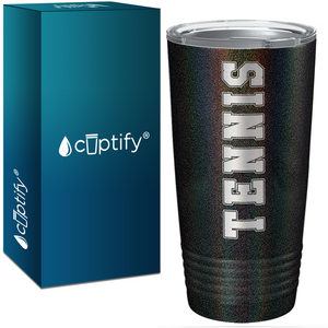 Tennis Laser Engraved on Stainless Steel Tennis Tumbler
