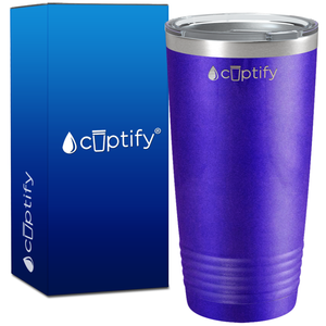 Purple Glitter 20oz Tumbler