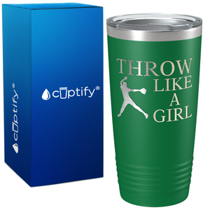 Throw Like a Girl on 20oz Tumbler
