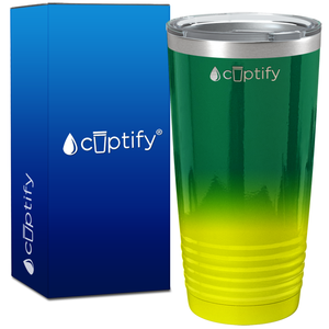 Green Yellow Ombre 20oz Tumbler
