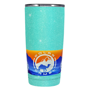 Seafoam Glitter 20oz Tumbler