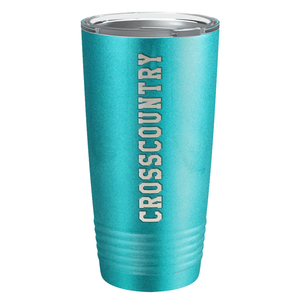 Cross Country Laser Engraved on Stainless Steel Cross Country Tumbler