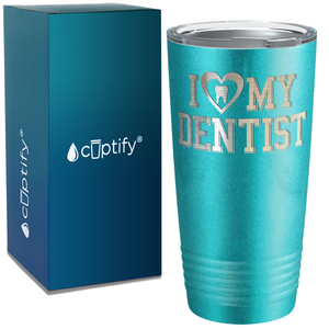 I Heart my Dentist on Dentist 20oz Tumbler