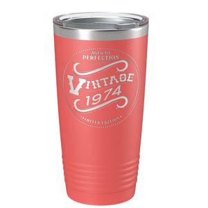 1974 Aged to Perfection Vintage 47th on Stainless Steel Tumbler