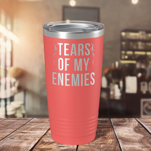 Tears of my Enemies on Guava 20 oz Stainless Steel Ringneck Tumbler