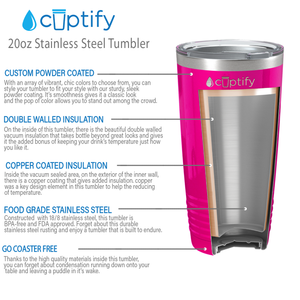 Pink Gloss 20oz Tumbler