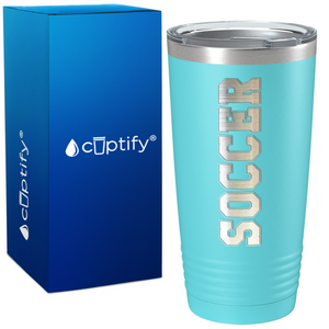 Soccer on 20oz Tumbler