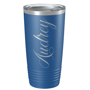 Cuptify Personalized on Blue 20 oz Stainless Steel Ringneck Tumbler