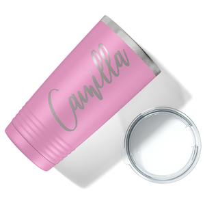 Cuptify Personalized on Blush 20 oz Stainless Steel Ringneck Tumbler