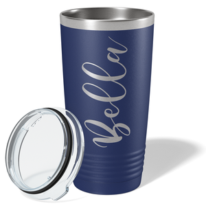 Cuptify Personalized on Navy Blue 20 oz Stainless Steel Ringneck Tumbler
