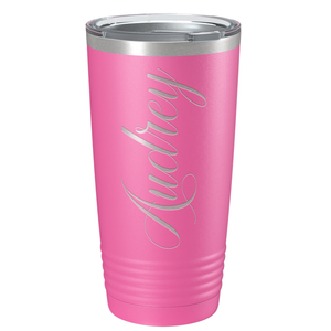 Cuptify Personalized on Pink 20 oz Stainless Steel Ringneck Tumbler