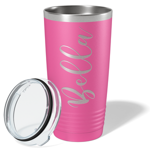 Cuptify Personalized on Pink 20 oz Stainless Steel Ringneck Tumbler