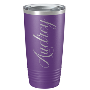 Cuptify Personalized on Purple 20 oz Stainless Steel Ringneck Tumbler
