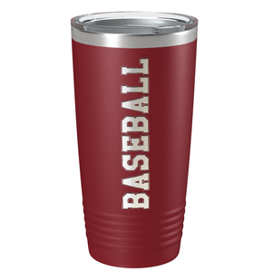 Baseball Laser Engraved on Stainless Steel Baseball Tumbler