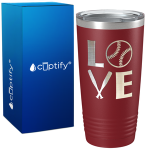 Softball Love on 20oz Tumbler