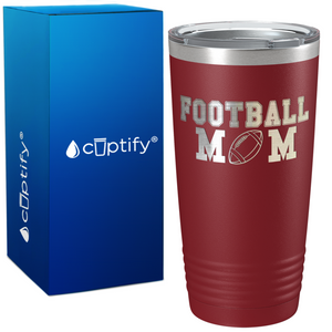 The Football Mom on 20oz Tumbler