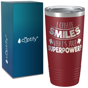 I Create Smiles on Dentist 20oz Tumbler