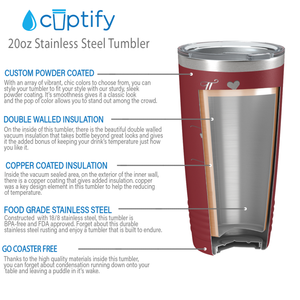There is no Better Friend than a Sister on Maroon 20 oz Stainless Steel Ringneck Tumbler