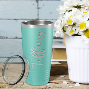 Cuptify Personalized on Seafoam 20 oz Stainless Steel Ringneck Tumbler