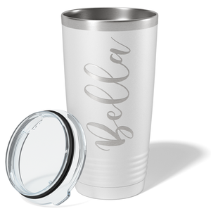 Cuptify Personalized on White 20 oz Stainless Steel Ringneck Tumbler