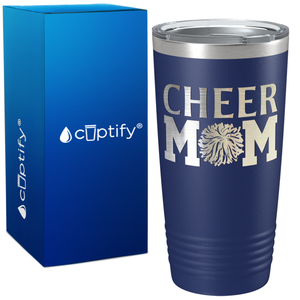 Cheer Mom Pom Pom on 20oz Tumbler