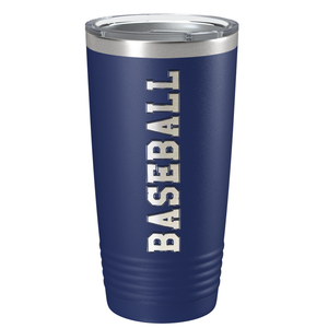 Baseball Laser Engraved on Stainless Steel Baseball Tumbler