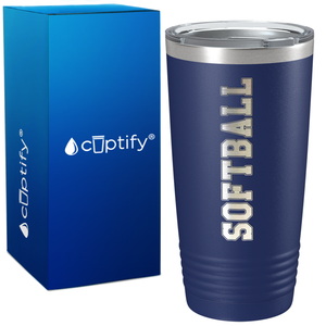 Softball on 20oz Tumbler