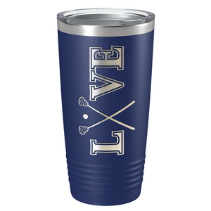 Lacrosse Love Laser Engraved on Stainless Steel Lacrosse Tumbler